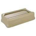 Rubbermaid Commercial Swing Top Lid, Beige, Plastic FG267360BEIG